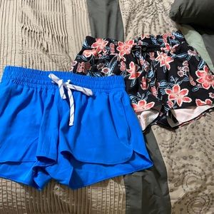 Old navy mid-rise board shorts set of two